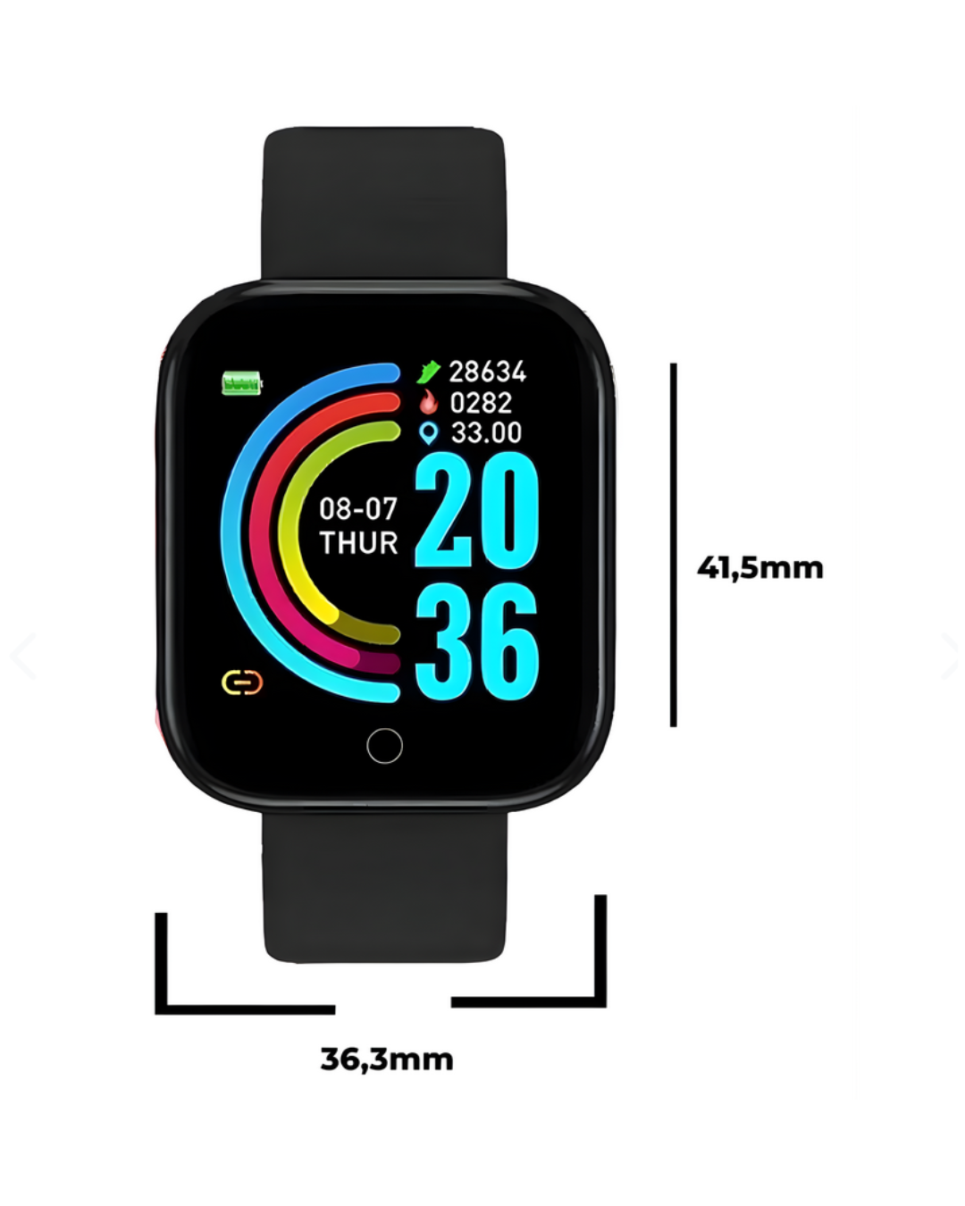 Smartwatch D20 Y68 Reloj Colores