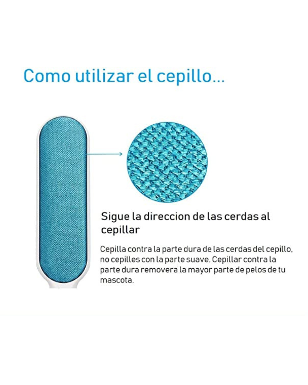 Quitapelos Reutilizable para Mascotas con Base Autolimpiable