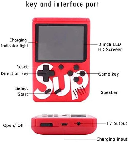 Consola Game Box 400 Juegos Color Azar