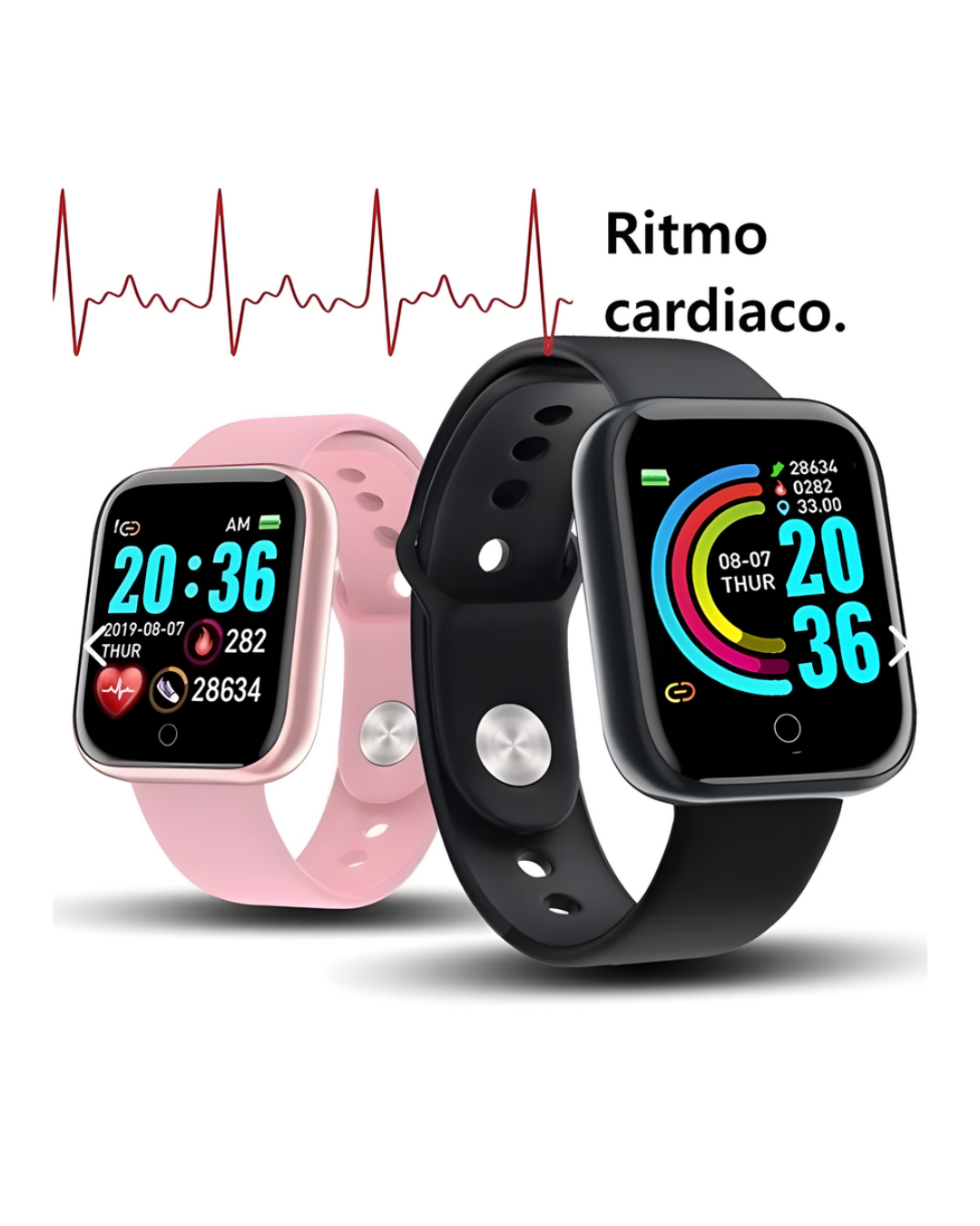 Smartwatch D20 Y68 Reloj Colores