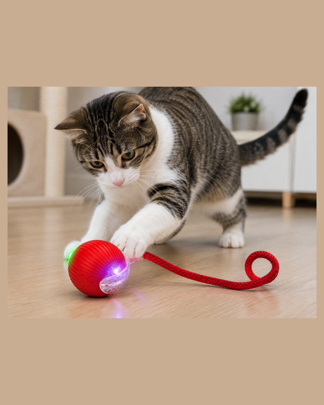 Pelota Interactiva Led Para Mascotas