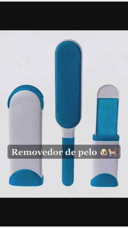 Quitapelos Reutilizable para Mascotas con Base Autolimpiable